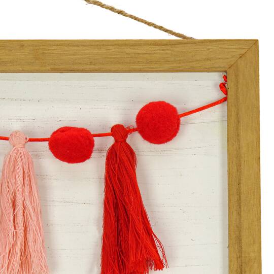 13" Valentine's Day Collection Red Follow Your Heart Hanging Wall Decoration